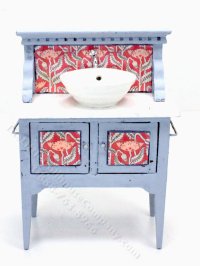 (image for) Miniature Handmade Shabby Chique Vanity for Dollhouses