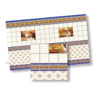 (image for) Dollhouse Scale Model Mediterranean Wall Tiles