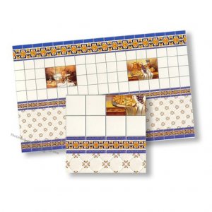 (image for) Dollhouse Scale Model Mediterranean Wall Tiles