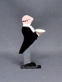 (image for) Miniature Wooden Butler Stand for Dollhouses