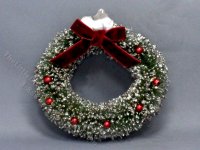 (image for) Miniature Frosted Christmas Wreath fro Dollhouses