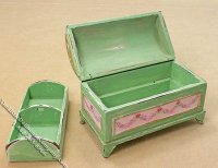(image for) Miniature Decorated Trunk for Dollhouses