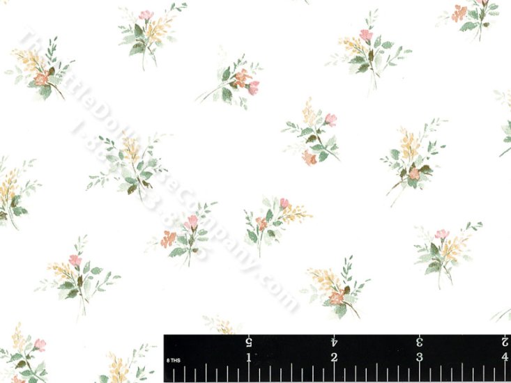 (image for) Flowers and Wheat Bouquet Miniature Wallpaper for Dollhouses