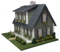 (image for) 1:48 Scale Full Cape Cod Dollhouse Kit