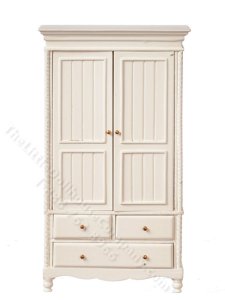 (image for) Miniature White Shiplap Wardrobe