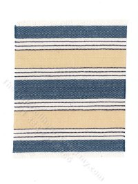 (image for) Miniature Yellow and Blue Rug for Dollhouses - Small