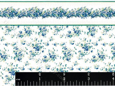 (image for) Dollhouse Scale Model Wallpaper Sweet Violets Pattern