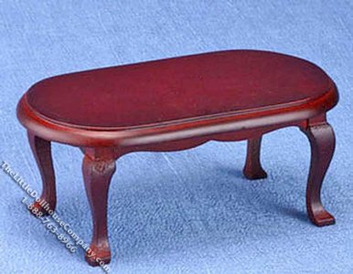 (image for) Miniature Mahogany Coffee Table for Dollhouses