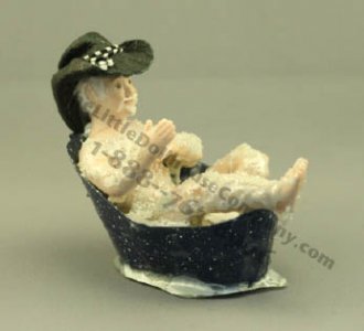 (image for) Man Wearing Cowboy Hat in a Tub