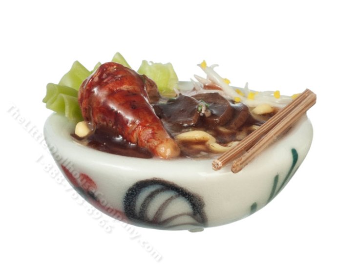 (image for) Miniature Bowl of Noodles for Dollhouses