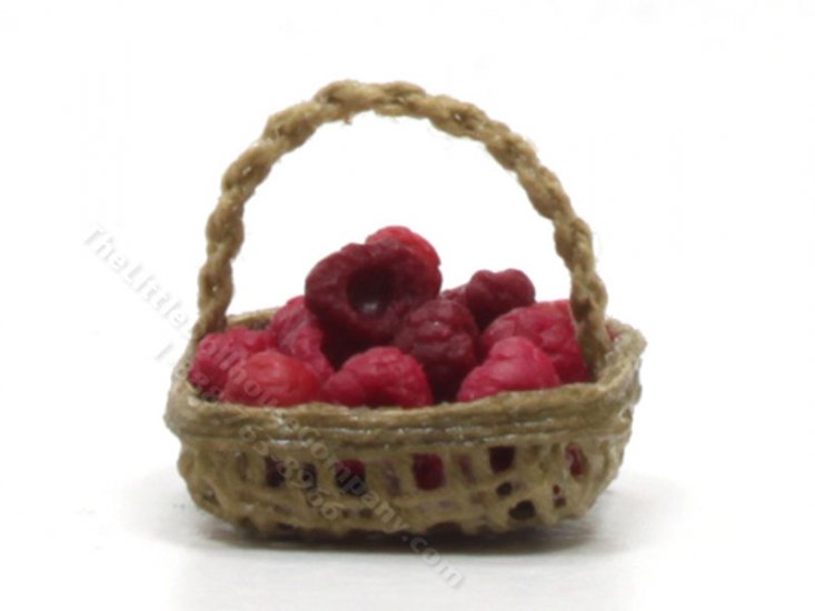 (image for) Miniature Woven Square Raspberry Basket by Charlotte Willmott