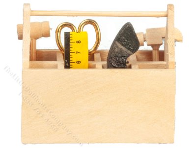 (image for) Miniature Tools with Toolbox for Dollhouses