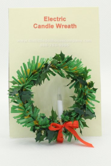 (image for) Miniature Light Up Candle 12V Electric Candle Wreath