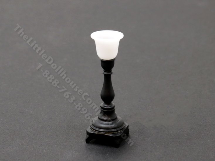 (image for) Miniature Black Torchiere Table Lamp