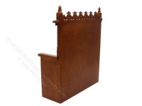 (image for) Miniature Gothic Monks Bench for Dollhouses