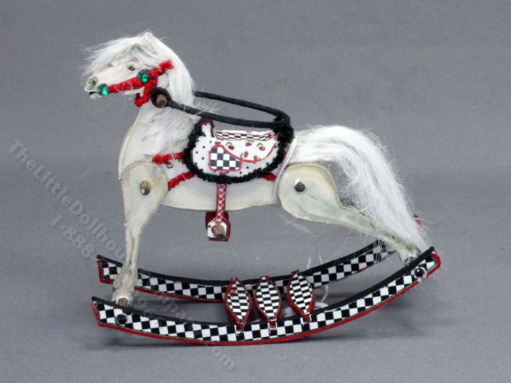 (image for) Dollhouse Miniature Rocking Horse