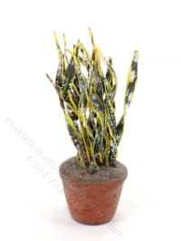 (image for) Miniature Potted Snake Plant for Dollhouses