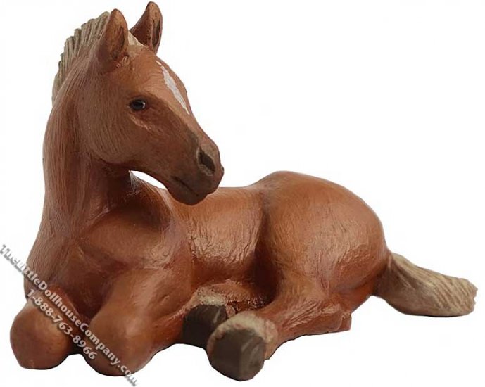 (image for) Miniature American Quarter Horse Foal for Dollhouses