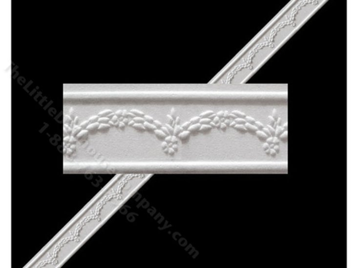 (image for) Dollhouse Scale Model Wallpaper Gold Borders