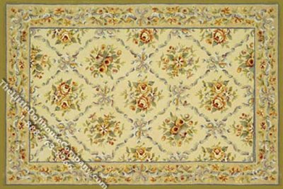 (image for) Miniature Medium Sized French Aubusson Rug for Dollhouses