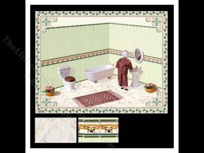 (image for) Wallpapers and Flooring Set for Dollhouses