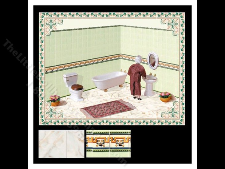 (image for) Wallpapers and Flooring Set for Dollhouses