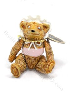 (image for) Miniature Hantel Pewter Toy Bear Baby for Dollhouses