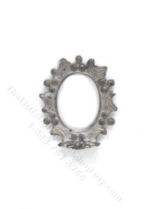 (image for) Miniature Beaded Oval Metal Frame for Dollhouses