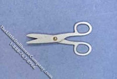 (image for) Miniature Chrome Kitchen Scissors for Dollhouses