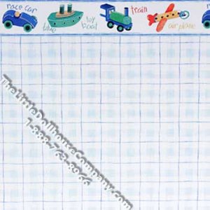 (image for) Child's Toys Pattern Miniature Wallpaper for Dollhouses
