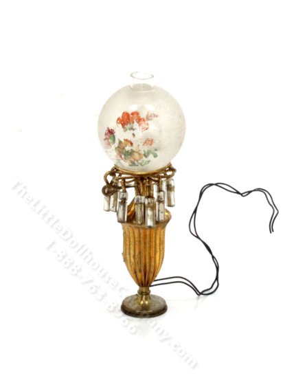 (image for) Miniature Brass Oil Lamp for Dollhouses