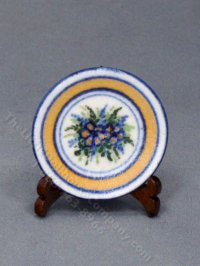(image for) Vintage Handmade Miniature Clay Plate by J Clark