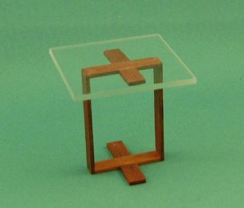 (image for) Contemporary Side GlassTable by Warren Richardson