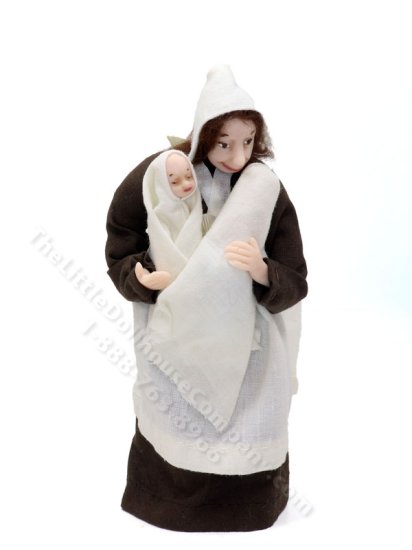 (image for) Miniature Vintage Medieval Nursemaid by Detta's Darling Dolls