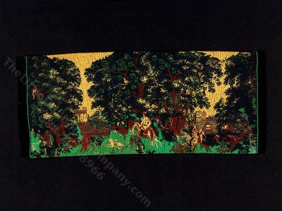 (image for) Miniature Victorian Woven Tapestry Rug for Dollhouses
