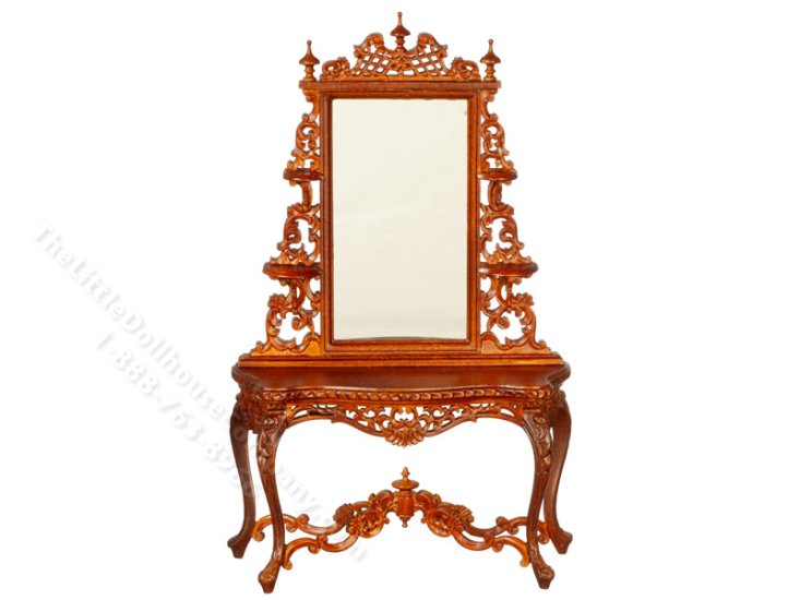 (image for) Miniature Dressing Table - Walnut
