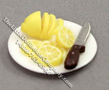 (image for) Miniature Sliced Lemon on a Plate by Charlotte Willmott