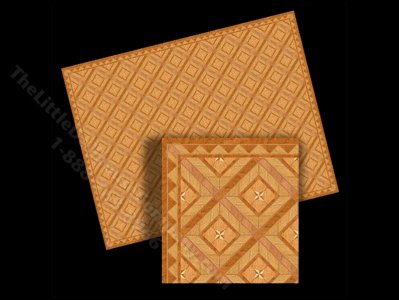 (image for) Miniature Faux Wood Paper Flooring for Dollhouses