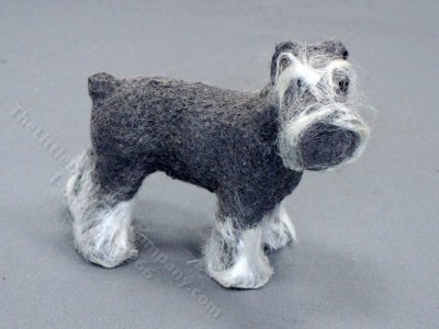 (image for) Handmade Miniature Schnauzer fro Dollhouses