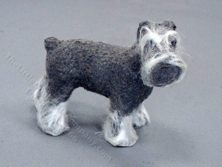 (image for) Handmade Miniature Schnauzer fro Dollhouses