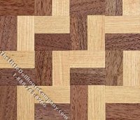 (image for) 1/2" Dark/Light Sawtooth Wood Floor for Dollhouse Scale Models