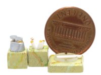 (image for) Miniature Art Deco Smoking Set By Jane Woodham