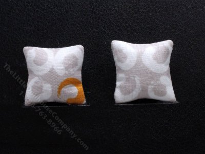(image for) Miniature Pair of Paint Streak Pattern Pillows