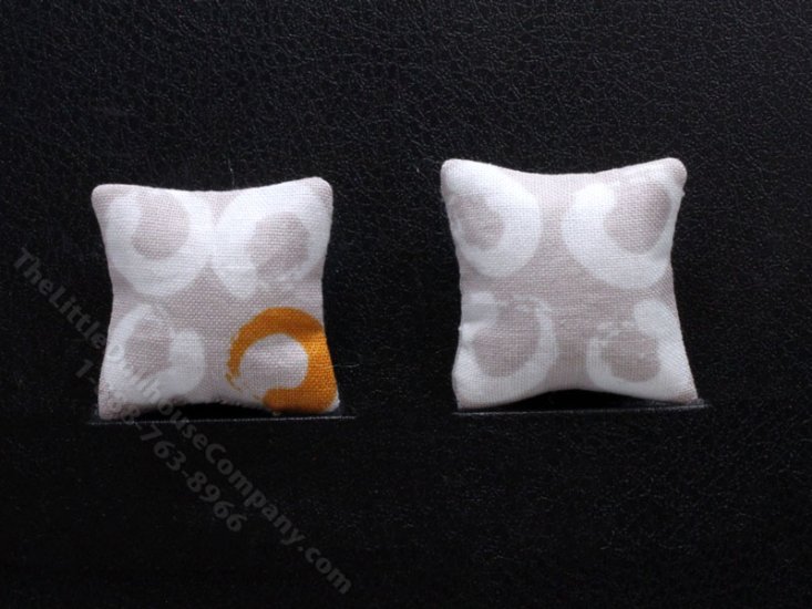(image for) Miniature Pair of Paint Streak Pattern Pillows