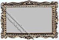 (image for) Miniature Large Framed Mirror for Dollhouses