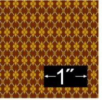 (image for) Dollhouse Scale Model Wallpaper Creme de Cacao