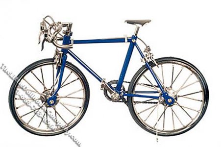 (image for) Miniature Blue Racing Bike for Dollhouses