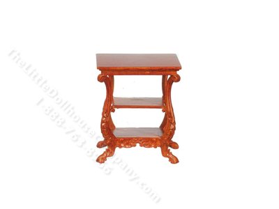 (image for) Miniature Walnut American Victorian 1840 Side Table
