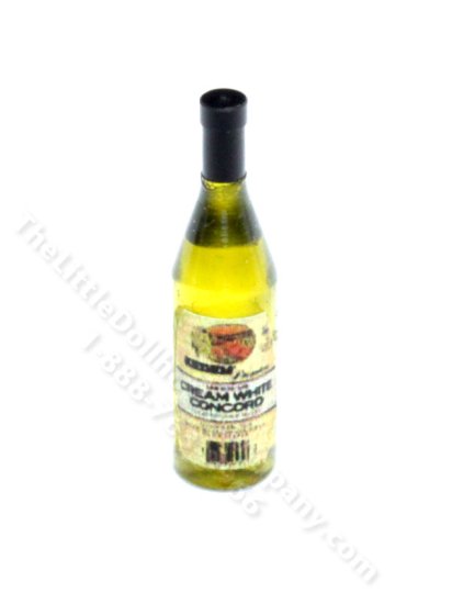 (image for) Miniature Bottle of Kedem Cream White Concord for Dollhouses