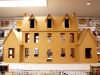 (image for) Unfinished Assembled Mansion Dollhouse, Floor Model